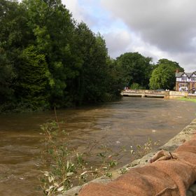  River Pont In Flood